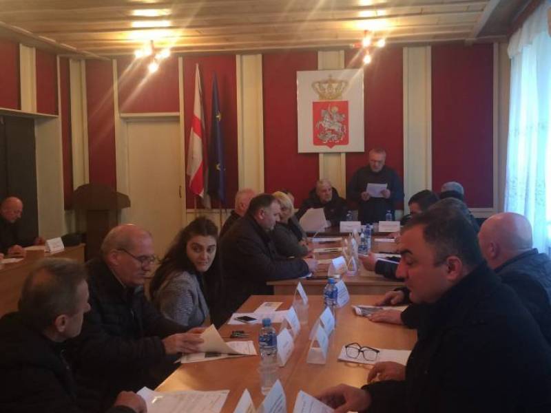 ცაგერის მუნიციპალიტეტის საკრებულოს ბიუროსა და საკრებულოს მორიგი სხდომა