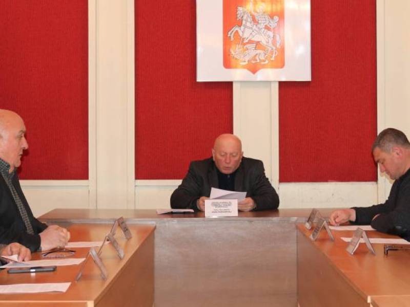 ცაგერის მუნიციპალიტეტის საკრებულოს ქონების მართვისა და ბუნებრივი რესურსების საკითხთა კომისიის სხდომა