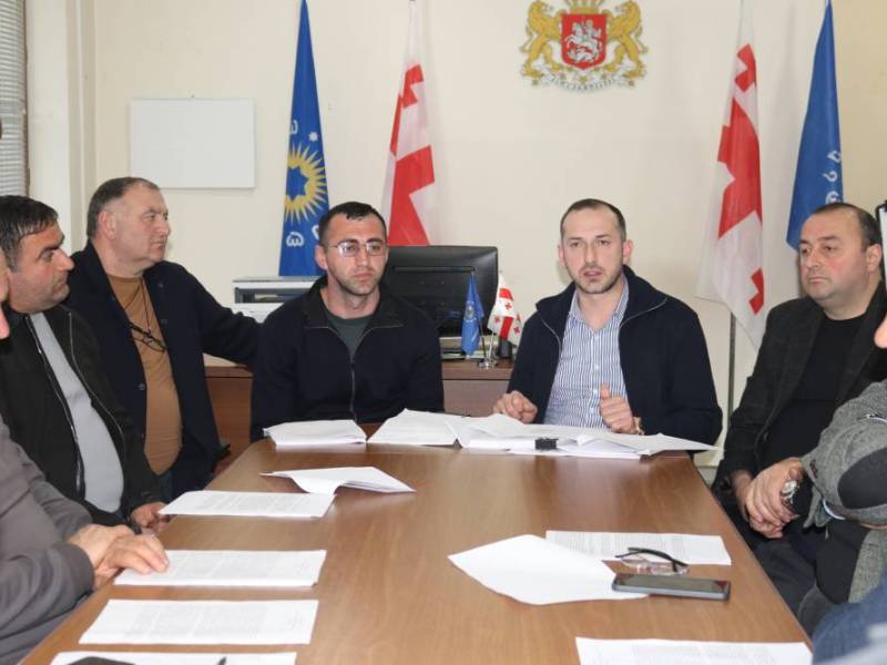 ცაგერის მუნიციპალიტეტის საკრებულოს ფრაქცია ,,ქართული ოცნება-დემოკრატიული საქართველოს" სხდომა