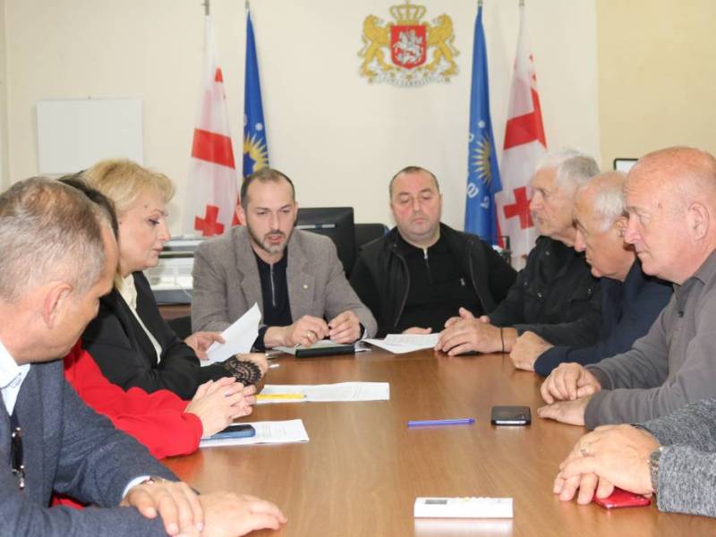 ცაგერის მუნიციპალიტეტის საკრებულოს ფრაქცია ,,ქართული ოცნება-დემოკრატიული საქართველოს" სხდომა