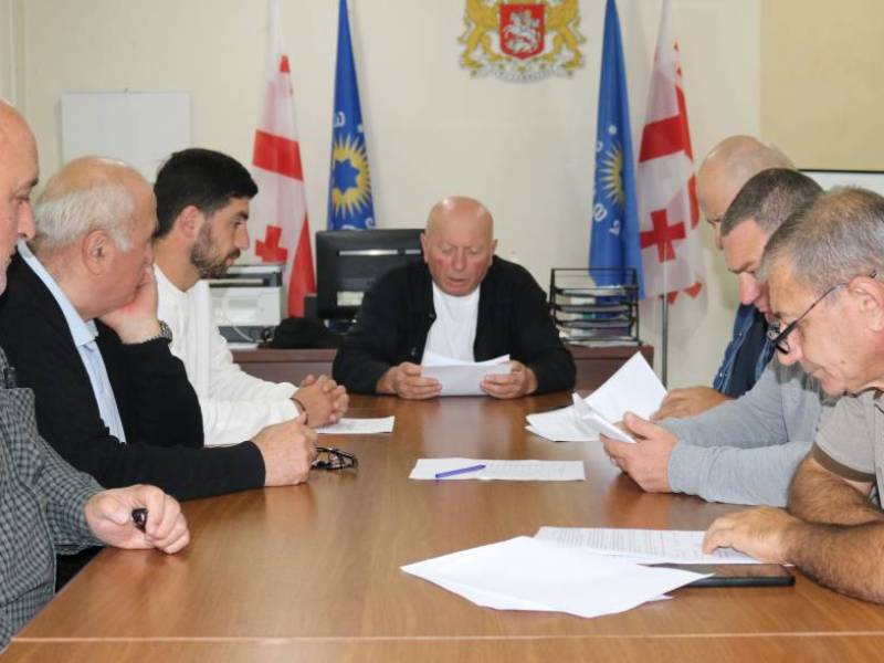 ცაგერის მუნიციპალიტეტის საკრებულოს ქონების მართვისა და ბუნებრივი რესურსების საკითხთა კომისიის სხდომა