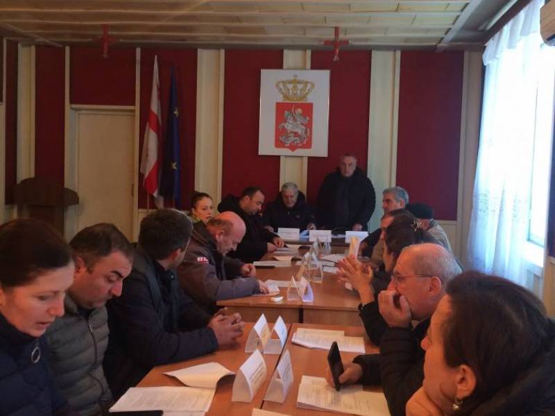 ცაგერის მუნიციპალიტეტის საკრებულოს ბიუროსა და საკრებულოს მორიგი სხდომა